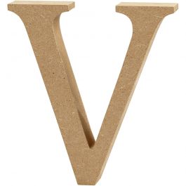 Bokstav, V, H: 13 cm, tjocklek 2 cm, 1 st. [HOB-56331]