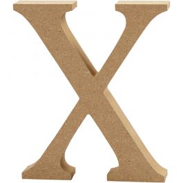 Bokstav, X, H: 13 cm, tjocklek 2 cm, 1 st. [HOB-56333]