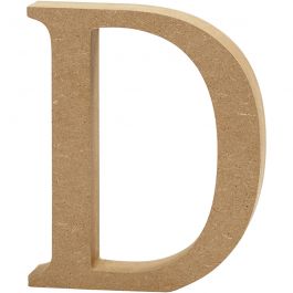 Bokstav, D, H: 8 cm, tjocklek 1,5 cm, 1 st. [HOB-56363]