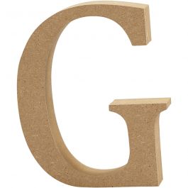 Bokstav, G, H: 8 cm, tjocklek 1,5 cm, 1 st. [HOB-56366]