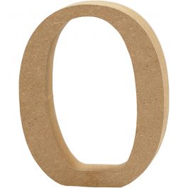 Träsiffra, 0, H: 8 cm, tjocklek 1,5 cm, 1 st. [HOB-56391]