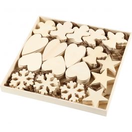 Julhängen, stl. 9-11 cm, tjocklek 4 mm, 90 st./ 1 förp. [HOB-56405]