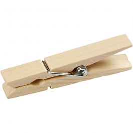 Klädnypor, L: 48 mm, B: 6 mm, 20 st./ 1 förp. [HOB-564551]