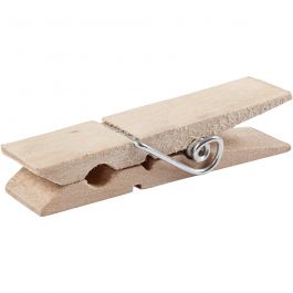 Klädnypor, L: 7,2 cm, B: 2 cm, 10 st./ 1 förp. [HOB-564570]