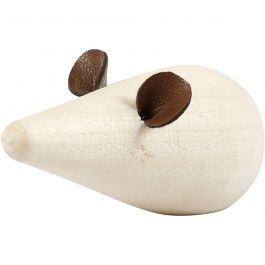 Mus, L: 6,5 cm, Dia. 3,5 cm, 2 st./ 1 förp. [HOB-56559]