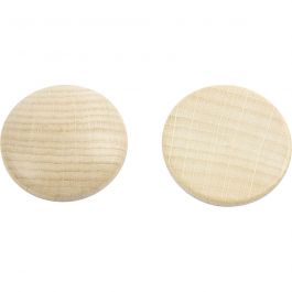 Träknappar, Dia. 30 mm, tjocklek 6 mm, 150 st./ 1 förp. [HOB-56654]