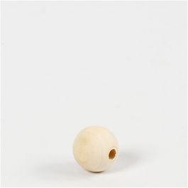 Träpärlor, Dia. 15 mm, Hålstl. 3 mm, 20 st./ 1 förp. [HOB-566660]