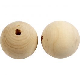 Träpärlor, Dia. 50 mm, Hålstl. 8 mm, 20st./ 1 förp. [HOB-566790]
