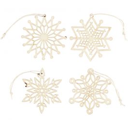 Ornament, Dia. 7 cm, tjocklek 0,3 cm, 8 st./ 1 förp. [HOB-568090]