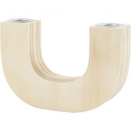 Ljusstake, H: 10 cm, D: 3,2 cm, B: 15 cm, 1 st. [HOB-56919]