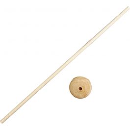 Pinne med fot, H: 30 cm, Dia. 4 cm, Hålstl. 6 mm, 10 set/ 1 förp. [HOB-576521]