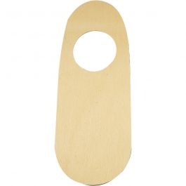 Dörrskylt med hål, stl. 10x25 cm, 10 st./ 1 förp. [HOB-577091]