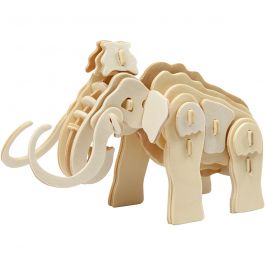 3D konstruktionsfigur, mammut, stl. 19x8,5x11 cm, 1 st. [HOB-580503]