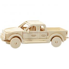 3D konstruktionsfigur, pickup, stl. 19,5x8x12 cm, 1 st. [HOB-580505]