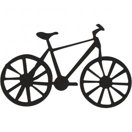 Kartongetiketter, cykel, stl. 77x48 mm, svart, 10 st./ 1 förp. [HOB-586039]