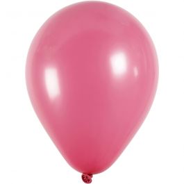 Ballonger, runda, Dia. 23 cm, mörkrosa, 10 st./ 1 förp. [HOB-59167]