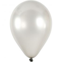 Ballonger, runda, Dia. 23 cm, silver, 8 st./ 1 förp. [HOB-59172]