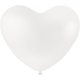 Ballonger, hjärtan, vit, 8 st./ 1 förp. [HOB-59177]