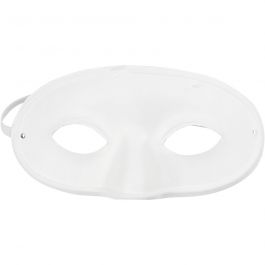 Halvmaske, H: 9,5 cm, B: 18,5 cm, vit, 10 st./ 1 förp. [HOB-59255]