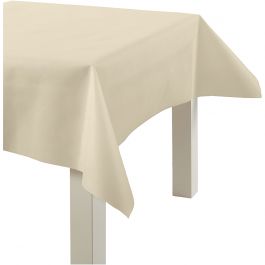 Bordsduk i Tygimitation, B: 125 cm, 70 g, ljusgul, 10 m/ 1 rl. [HOB-5940212]