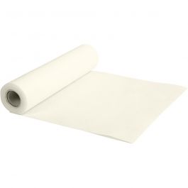 Bordslöpare av Imiterat Tyg, B: 35 cm, 70 g, cream, 10 m/ 1 rl. [HOB-595021]