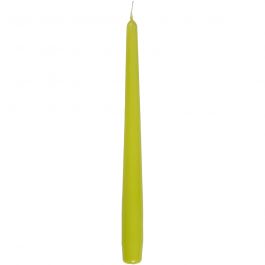 Antikljus, H: 24,5 cm, Dia. 2,2 cm, limegrön, 4 st./ 1 förp. [HOB-597007]