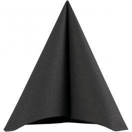 Servetter, stl. 40x40 cm, 60 g, svart, 20 st./ 1 förp. [HOB-598002]