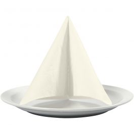 Servetter, vit baksida, stl. 33x33 cm, råvit, 20 st./ 1 förp. [HOB-599021]