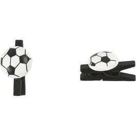 Fotbollsklämma, stl. 14x25 mm, tjocklek 12 mm, svart, 10 st./ 1 förp. [HOB-599702]