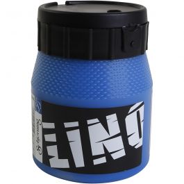 Linoleumfärg, blå, 250 ml/ 1 burk [HOB-647154]