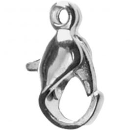 Karbinhake, L: 10 mm, försilvrad, 10 st./ 1 förp. [HOB-600120]