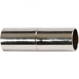 Magnetlås, L: 23 mm, Hålstl. 6 mm, försilvrad, 2 st./ 1 förp. [HOB-60023]
