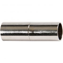 Magnetlås, L: 20 mm, Hålstl. 5 mm, försilvrad, 2 st./ 1 förp. [HOB-60024]