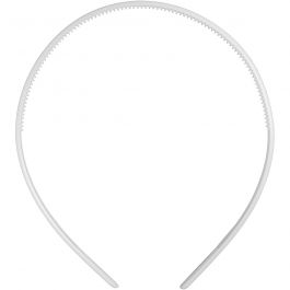 Diadem, B: 8 mm, vit, 5 st./ 1 förp. [HOB-600801]