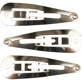 Hårspännen, L: 45 mm, B: 14 mm, försilvrad, 100 st./ 1 förp. [HOB-600992]