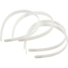 Diadem, B: 13 mm, vit, 5 st./ 1 förp. [HOB-601031]