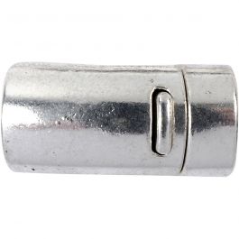 Magnetlås, Dia. 26 mm, Hålstl. 10 mm, antiksilver, 1 st. [HOB-60146]
