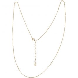 Kedja, L: 80 cm, Dia. 1 mm, förgylld, 1 st. [HOB-60159]