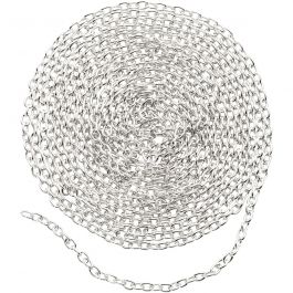 Kedja, B: 2 mm, försilvrad, 2 m/ 1 st. [HOB-602300]