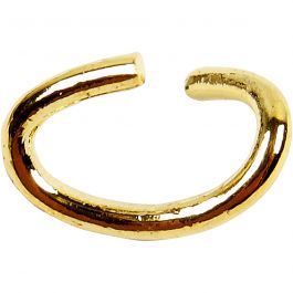 Ovala ringar, tjocklek 0,7 mm, förgylld, 50 st./ 1 förp. [HOB-607640]