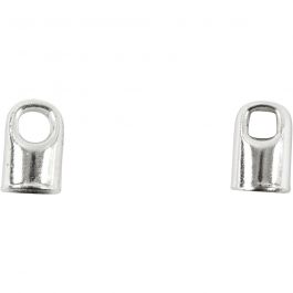 Avslutningshylsa, L: 7 mm, Dia. 4,5 mm, försilvrad, 8 st./ 1 förp. [HOB-613040]