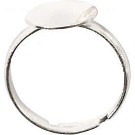 Fingerring, försilvrad, 3 st./ 1 förp. [HOB-613110]