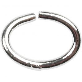 Ovala ringar, tjocklek 1 mm, försilvrad, 40st./ 1 förp. [HOB-613740]