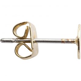 Öronstift, L: 13 mm, förgylld, 10 st./ 1 förp. [HOB-613990]