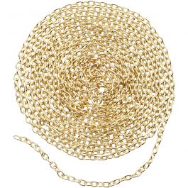 Kedja, B: 2 mm, förgylld, 2 m/ 1 förp. [HOB-614010]