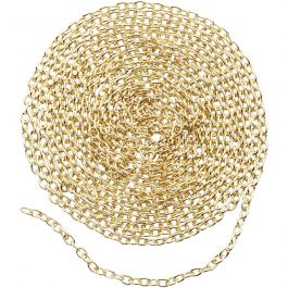 Kedja, B: 2 mm, förgylld, 20 m/ 1 förp. [HOB-61401]