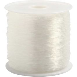 Elastisk smyckestråd, rund, tjocklek 0,5 mm, 100 m/ 1 rl. [HOB-61540]