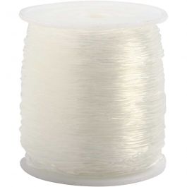 Elastisk smyckestråd, rund, tjocklek 0,8 mm, 100 m/ 1 rl. [HOB-61542]