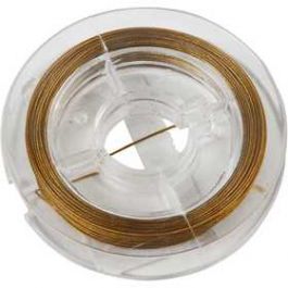 Smyckeswire, tjocklek 0,38 mm, guld, 10 m/ 1 rl. [HOB-61585]