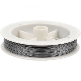 Smyckeswire, tjocklek 0,38 mm, silver, 100 m/ 1 rl. [HOB-61586]